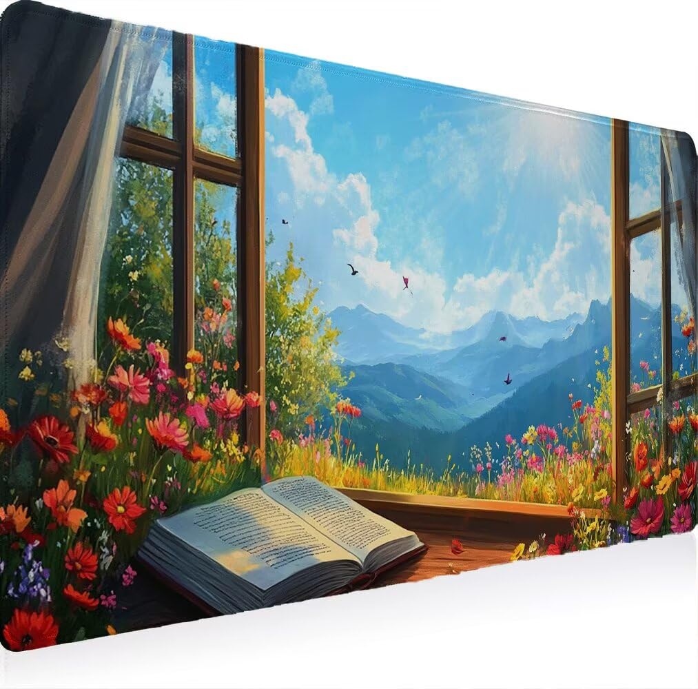 Podkładka pod mysz XXL 1200 x 600 x 3 mm, wielofunkcyjna rozszerzona podkładka pod mysz do gier, trwała wodoodporna podkładka pod mysz łatwa do czyszczenia, wysoka precyzja śledzenia do komputera