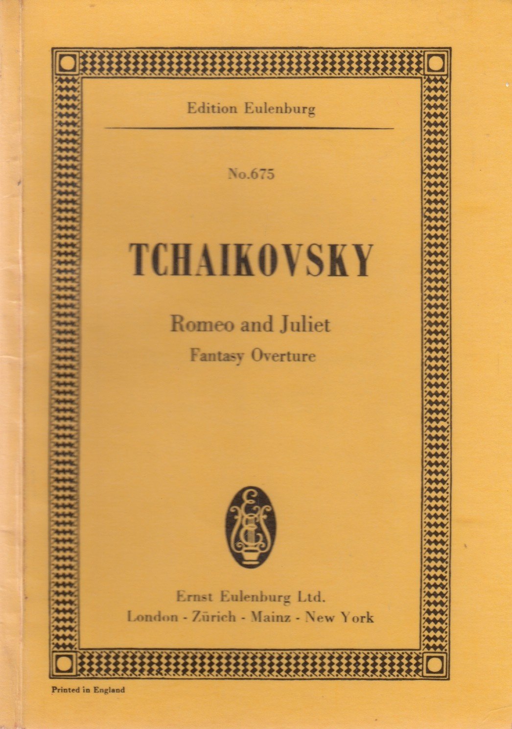 Romeo and Juliet Fantasy Study Score
