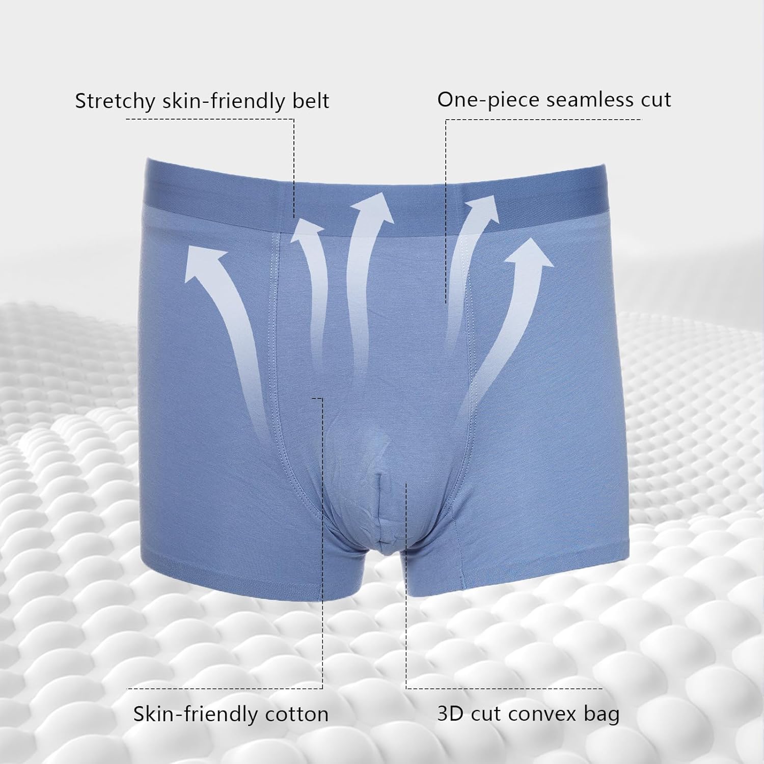 Men's Boxer Briefs 5 Pack - Breathable Cotton Underwear Soft Moisture-Wicking w/Regular Leg Comfort Fit - Image 5