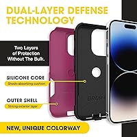 Vista 29 de OtterBox Funda para iPhone 14 Pro Max (solamente) de la serie Commuter - Negro, delgada y resistente, apta para bolsillo, con protección de puerto