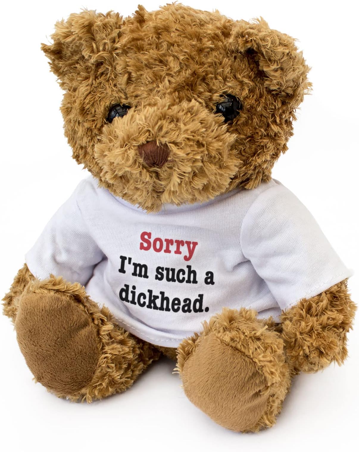 SORRY I'M SUCH A DICKHEAD - Adorable Lovely Soft Brown Teddy Bear - Gift Present