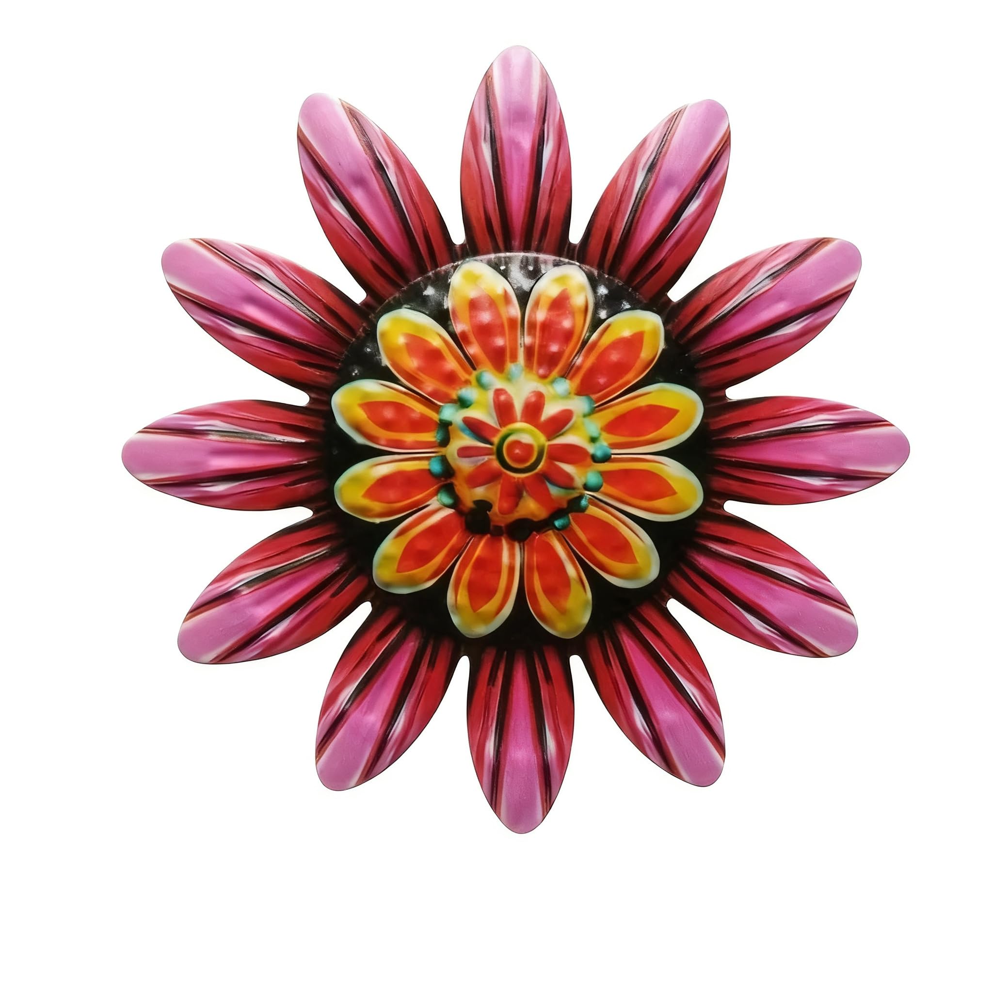 YIXANNX Outdoor Wall Decor Dazzling Yellow Wall Decor Attractive Fence Decorations Outdoor Brightening Homes Creating Cheerful Lively Spaces Fence, Pink,15*, 15cm