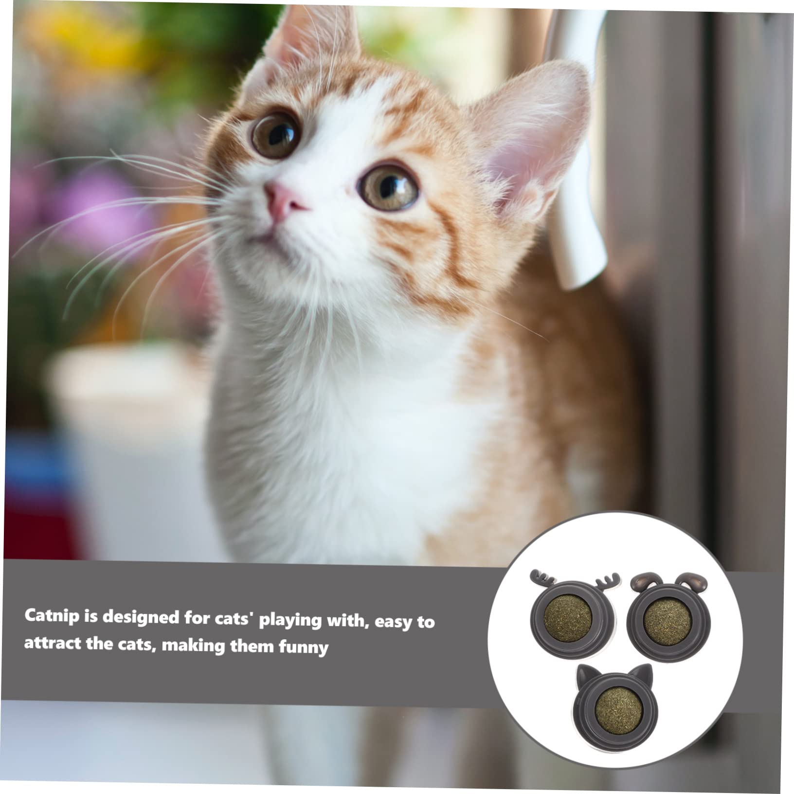 SUPVOX 4 Set Di Giocattoli Per Gatti Girevoli Per Gatti Giocattolo Interattivo Leggero Sicuro Leccamento 3 Pezzi * 4
