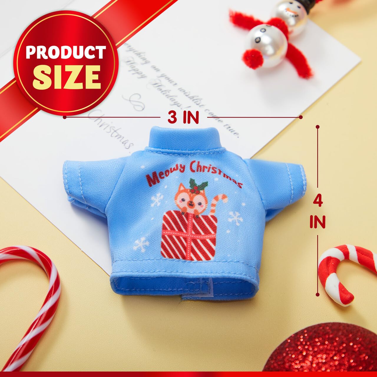 JOYIN 4 paquetes de ropa de Santa Clothes para muñeca elfa, camisetas elegantes, camiseta, conjunto de ropa de muñeca elfa,