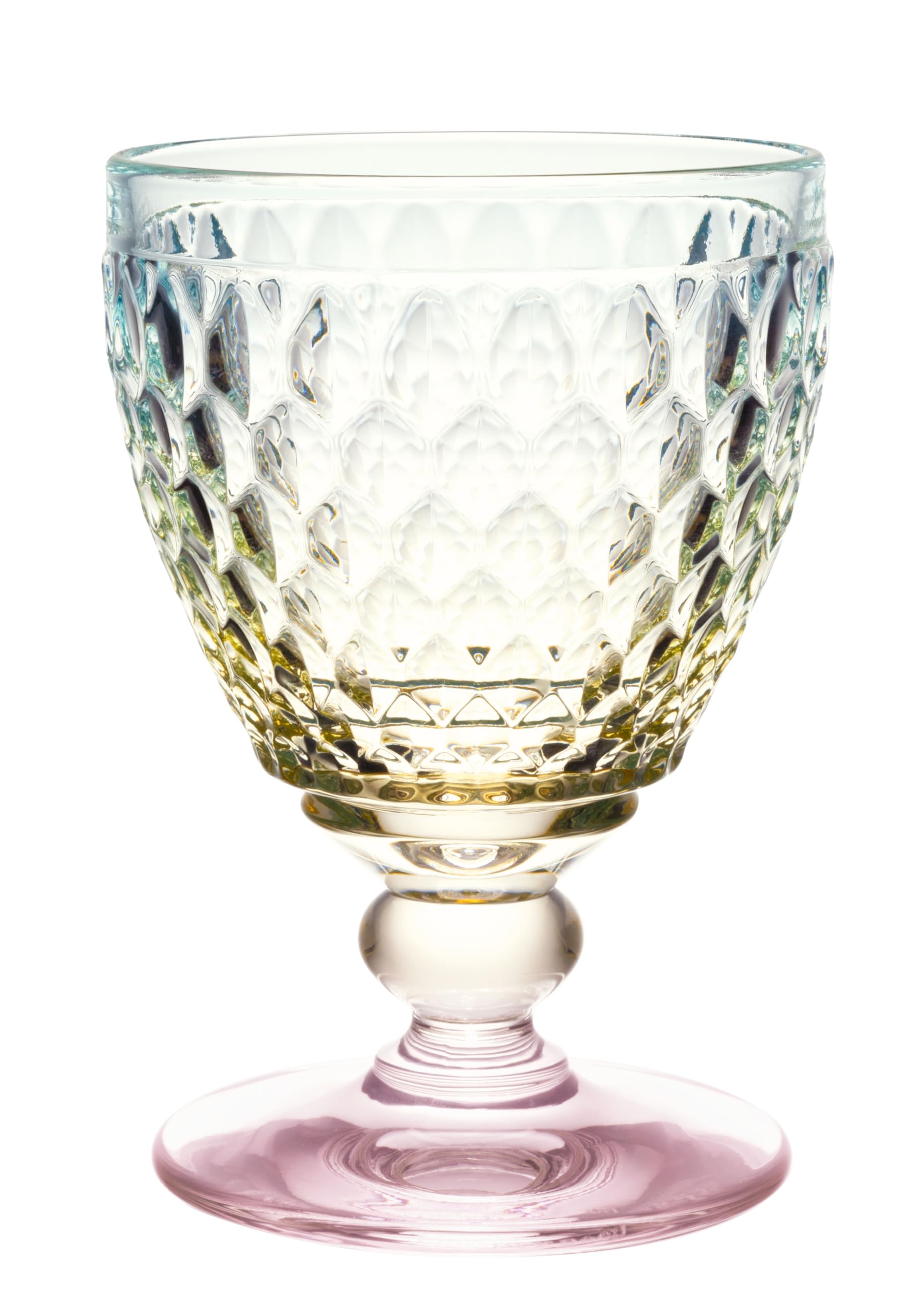 Villeroy & Boch Boston Pearl - Juego de 4 vasos de agua, 13.5 onzas, fabricado en Alemania | Cristal fabricado en Alemania, multicolor