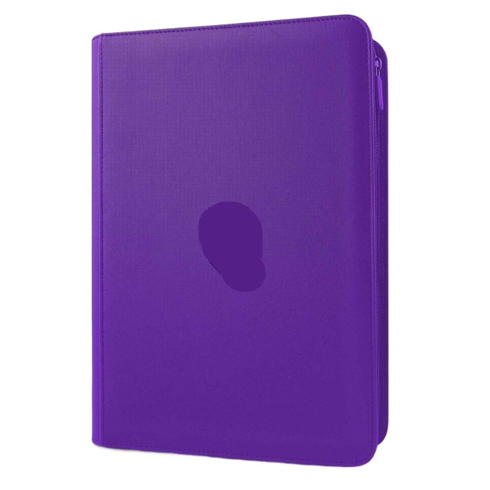Pocket Zipper Card Binder, Trading Holder Book,Cover Zip For Cards for Football Sports Card(Color5)