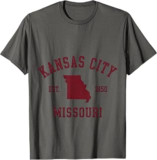Kansas City Missouri Est 1850 Travel T-Shirt