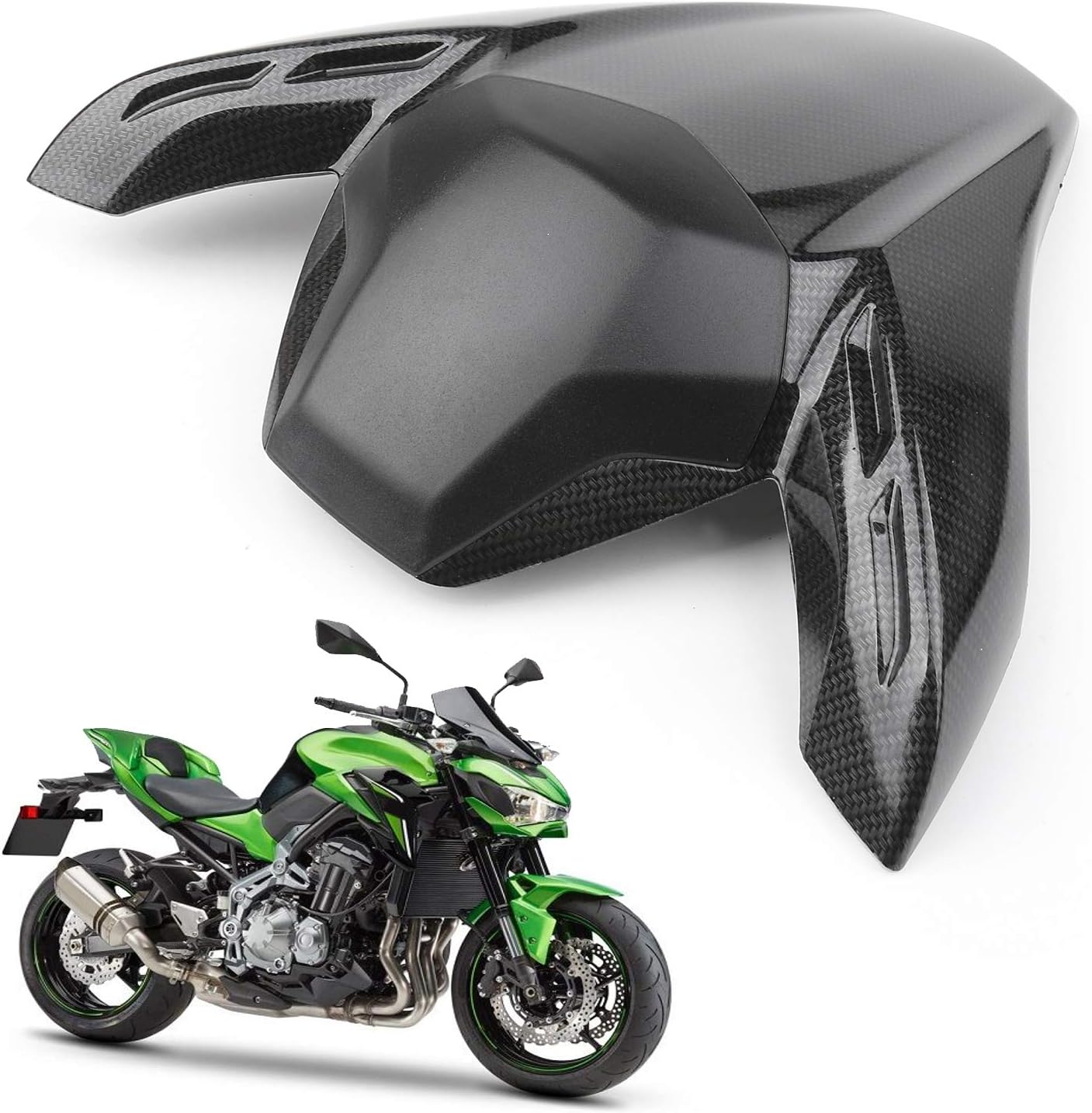 Areyourshop ABS Rear Seat Fairing Cover Cowl Fits for Kawasaki Z900 Z 2017-2023 Carbon