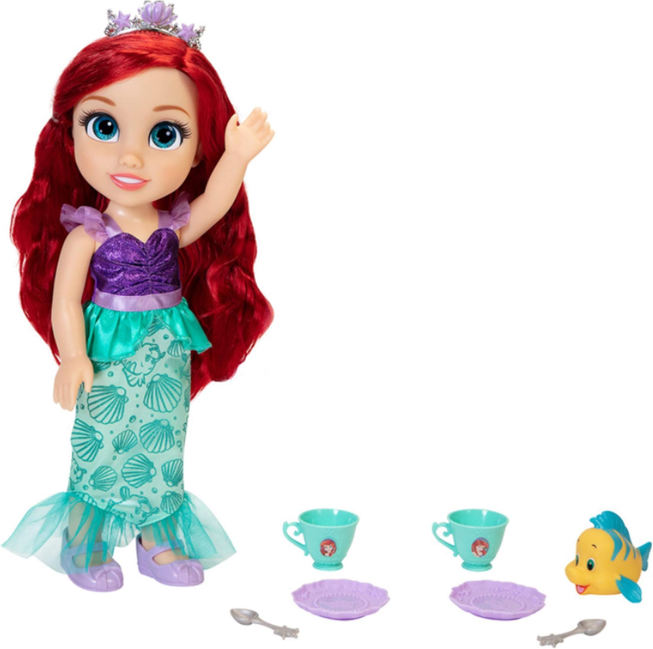 Disney Princess Doll Tea Time with Ariel and Flounder (3+ Years)