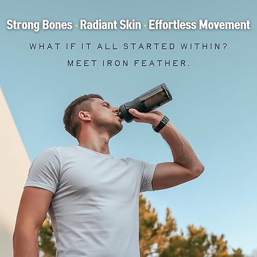 Miniatura 3 de Iron Feather - Polvo de colágeno  Sin sabor  Proteína de colágeno múltiple con vitamina C  Ayuda a las articulaciones, tendones, recuperación, piel,