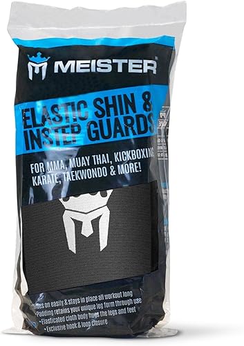 Miniatura 8 de Meister MMA Elastic Cloth Shin & Instep Padded Guards (Pair)