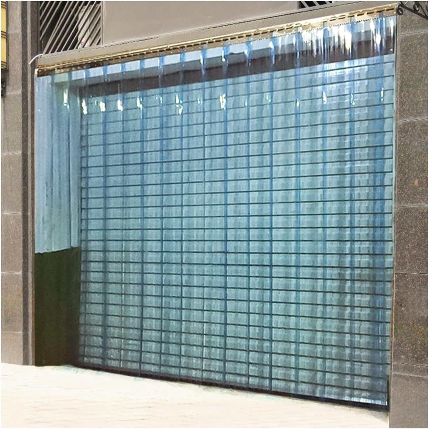 Rideau de lanières PVC transparent 2,1mm pour porte et frigo