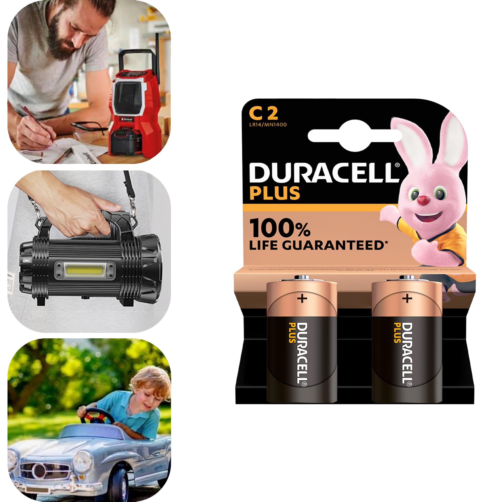 Sicignano | Batterie Mezzatorcia C LR14 (10 Confezioni da 2 pz), per Torce, Giocattoli Elettronici, Strumenti Musicali e Dispositivi ad Alta Potenza