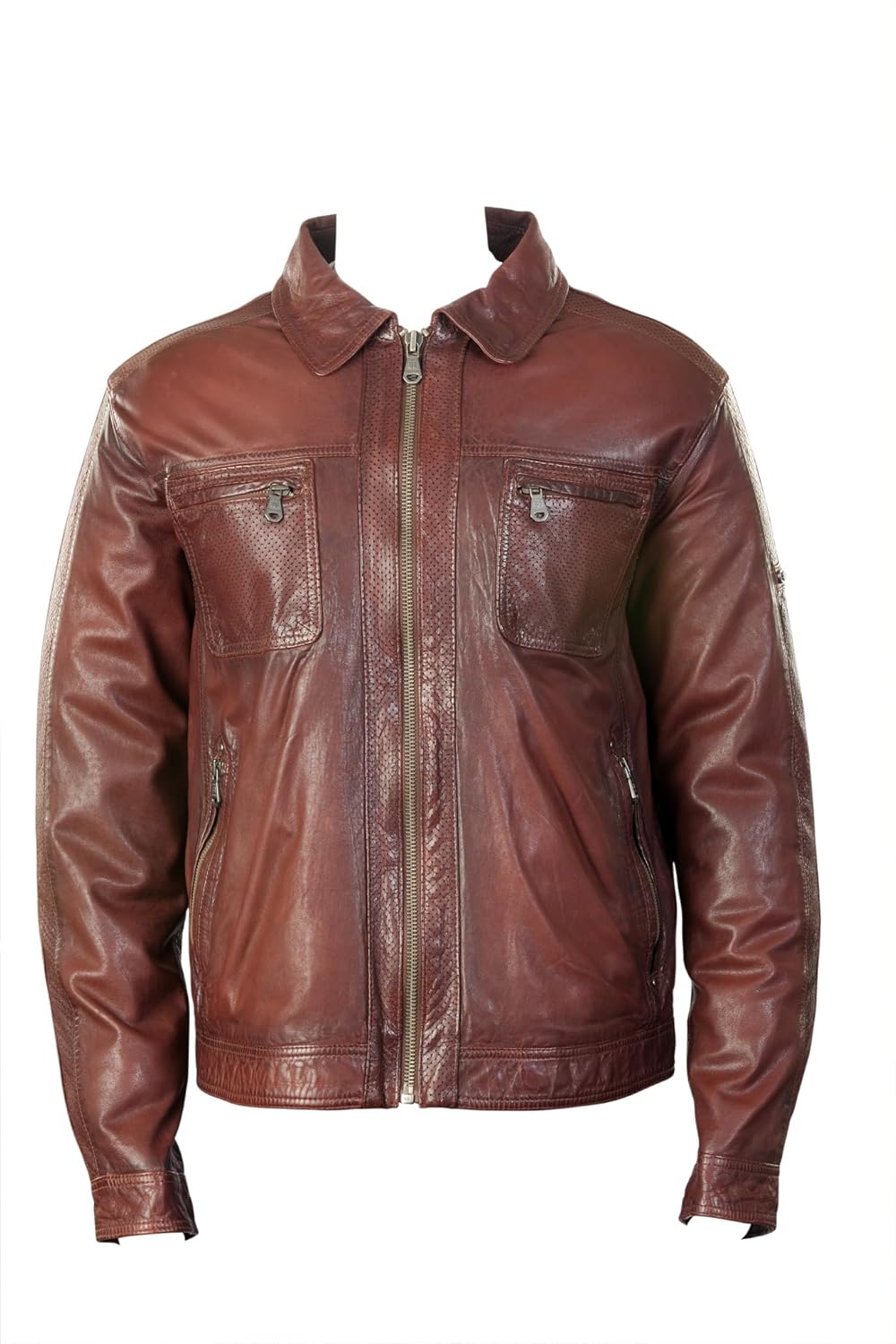 Kaiserr’s Leather Jacket Bordo | S/M/L/XL | | Luxurious Feel, Modern Fit