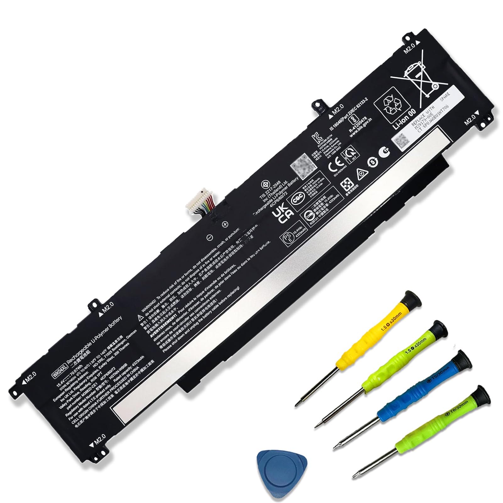 Amazon.com: 70.07Wh WK04XL M39179-005 Laptop Battery Replacement