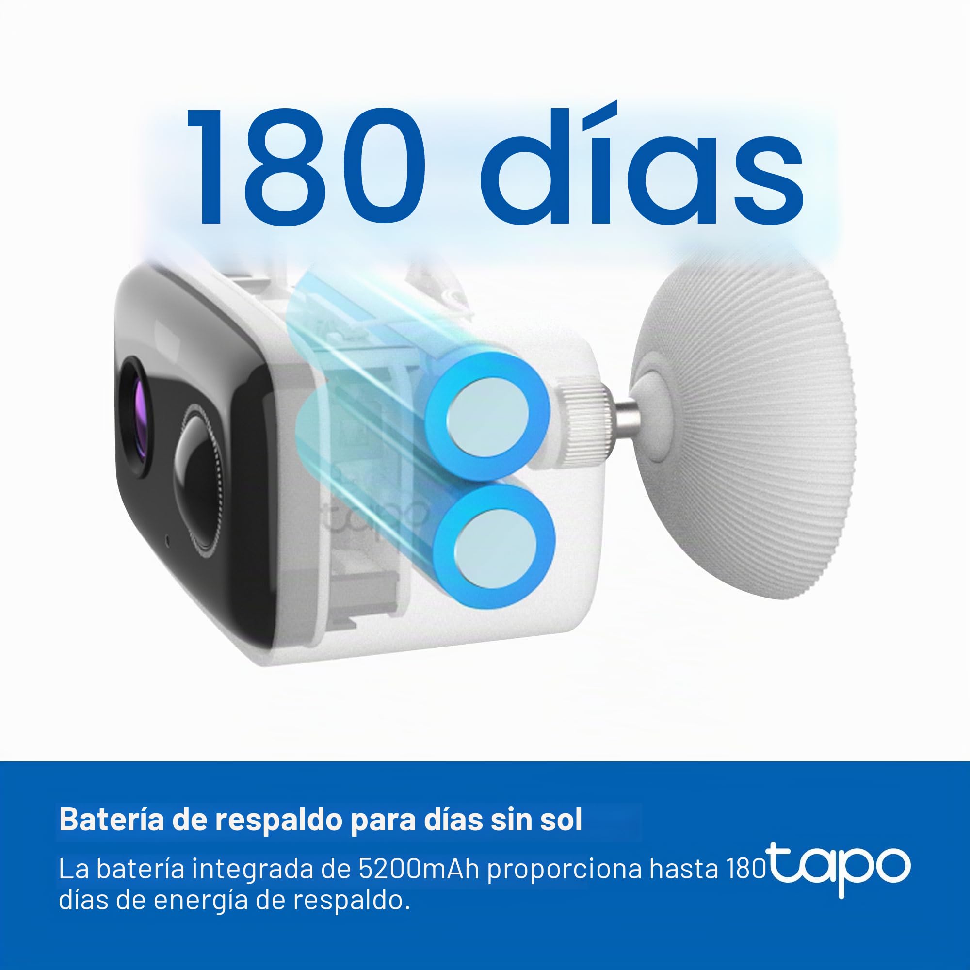 Tapo TP-Link C400 Kit - Cámara de batería para Exteriores con Base de Panel Solar, inalámbrica, 1080P, detección Gratuita de Personas/vehículos, Almacenamiento SD/Nube, visión Nocturna a Color, no