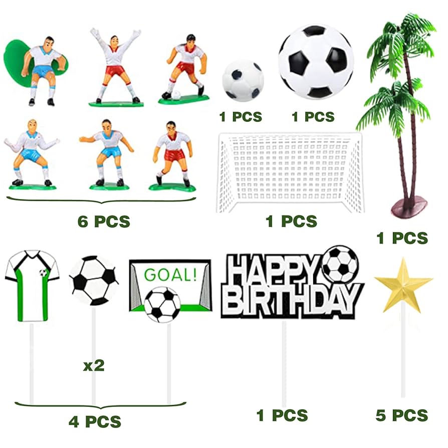 サッカー選手飾り Amazon.co.jp: サッカーケーキトッパーデコレーション サッカー
