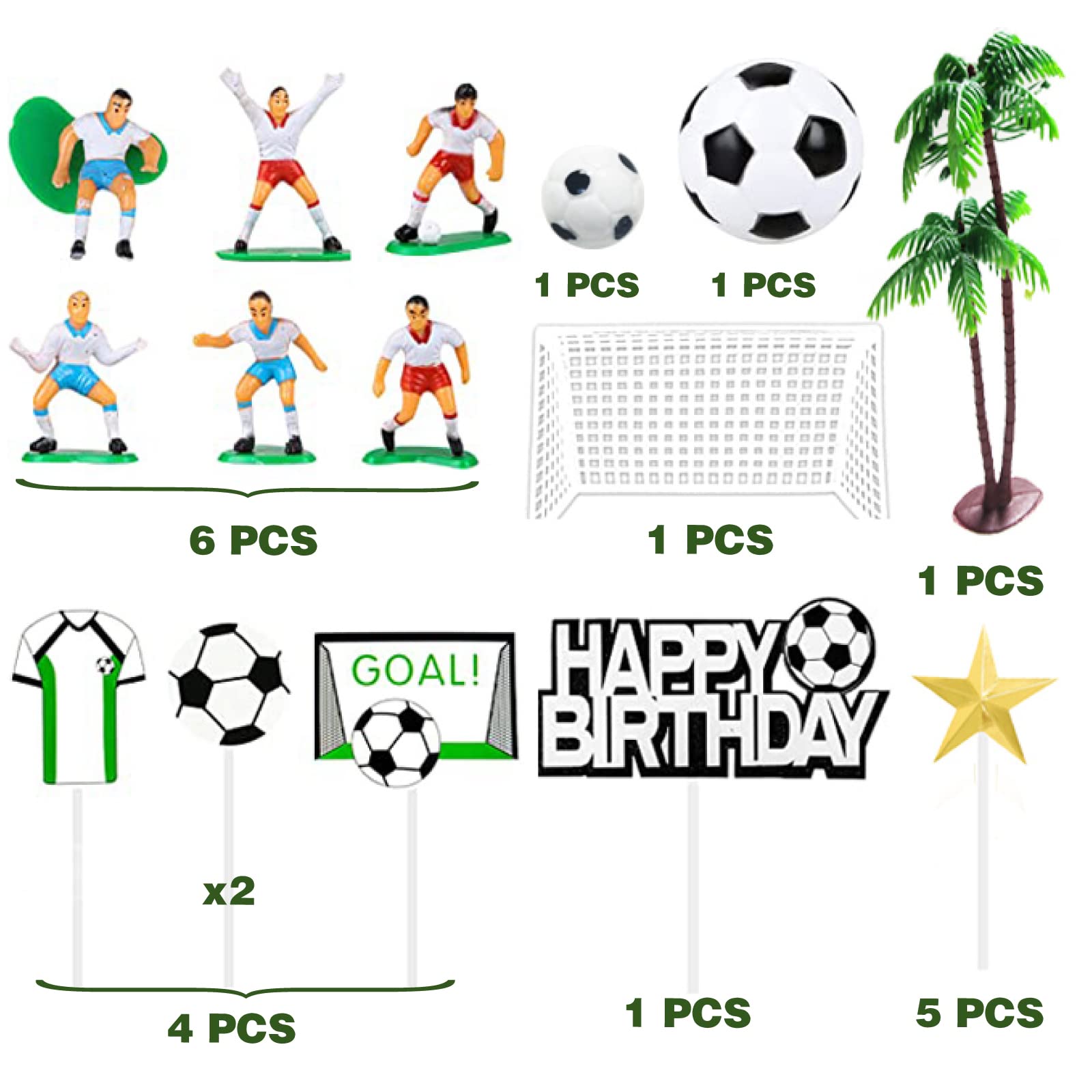 サッカー選手飾り Amazon.co.jp: サッカーケーキトッパーデコレーション サッカー