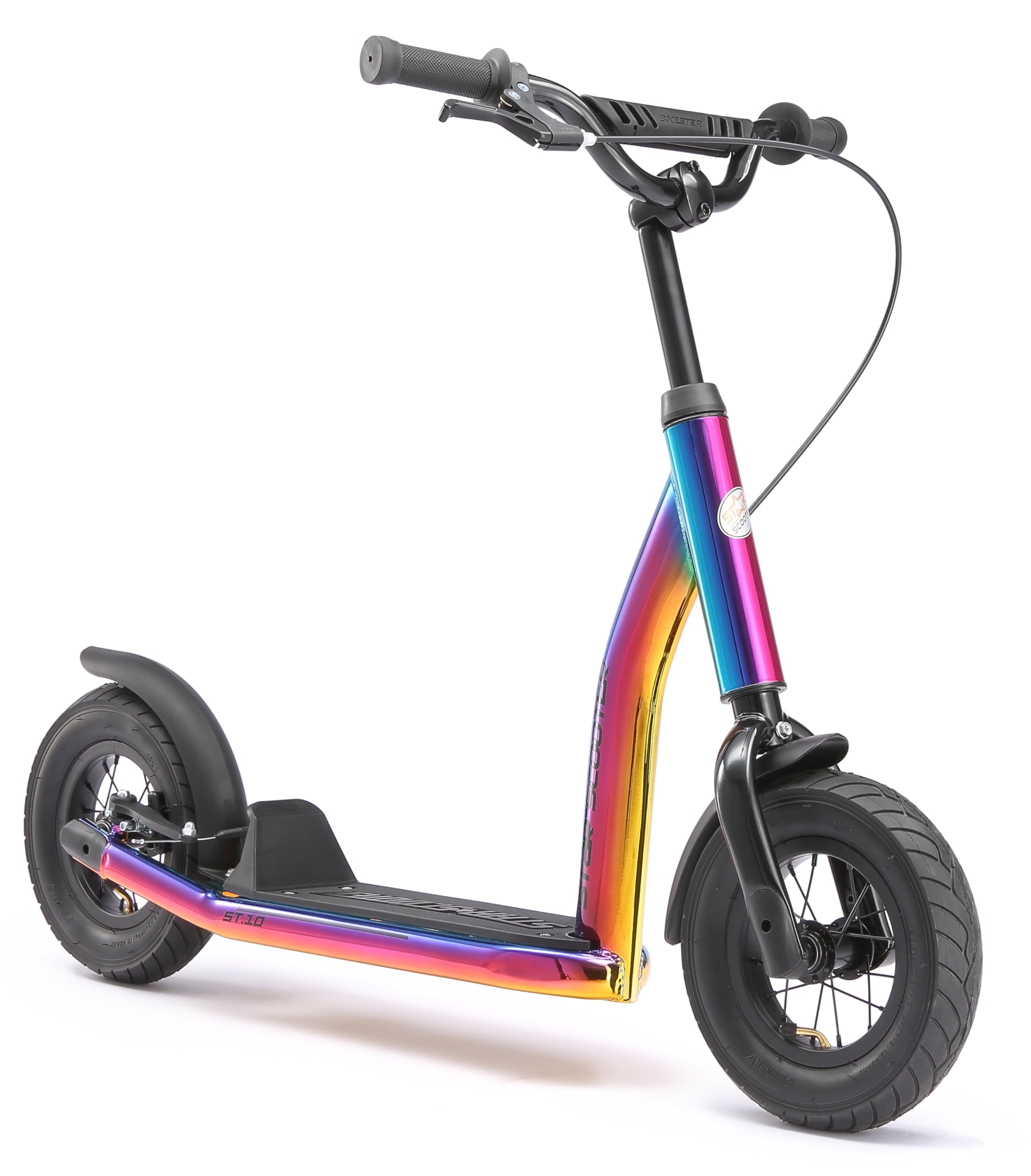 STAR SCOOTER Kinder Tret Roller ab 5 Jahre | City Kick Scooter Luftreifen Höhenverstellbar 10 Zoll New Gen