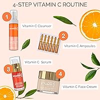 Vista 8 de Noche Y Dia Paquete de vitamina C hidratante e hidratante: suero de vitamina C y crema facial con vitamina C