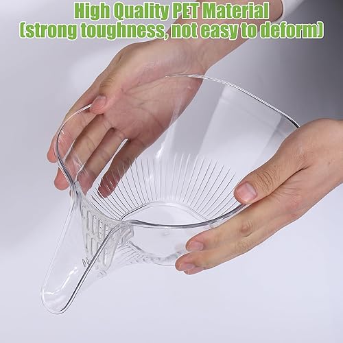 Miniatura 5 de BUSOHA Cesta de drenaje multifuncional con boquilla, nueva cesta de drenaje de cocina gruesa transparente con filtros extraíbles, cesta de drenaje