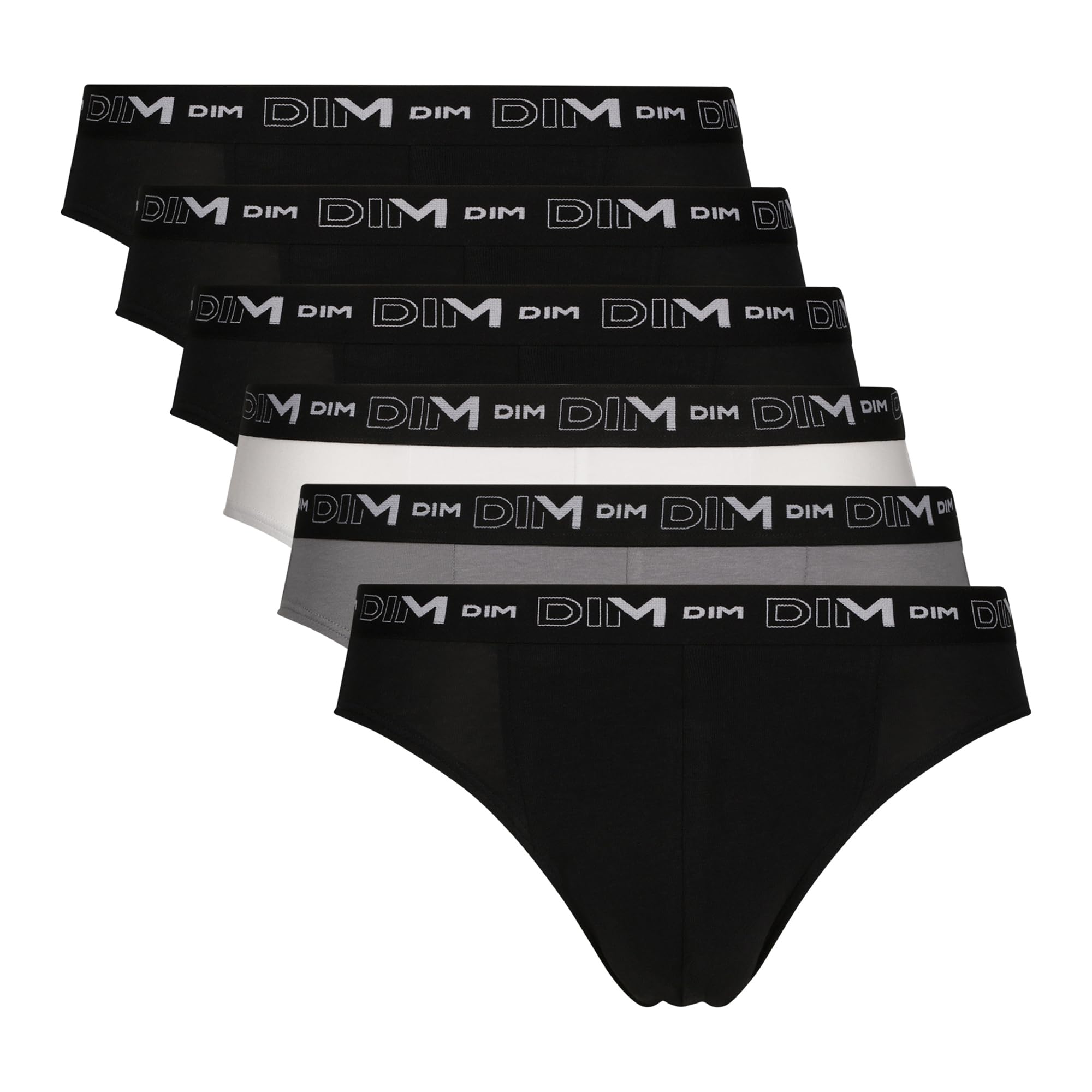 DIM Herren Slip 6er Pack | Bequeme Stretch-Baumwolle | Täglicher Halt | Ohne Etikett