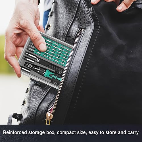 Miniatura 8 de ORIA - Juego de destornilladores de precisión, 60 en 1 con juego de destornilladores de 56 puntas, kit de destornillador magnético con eje flexible,