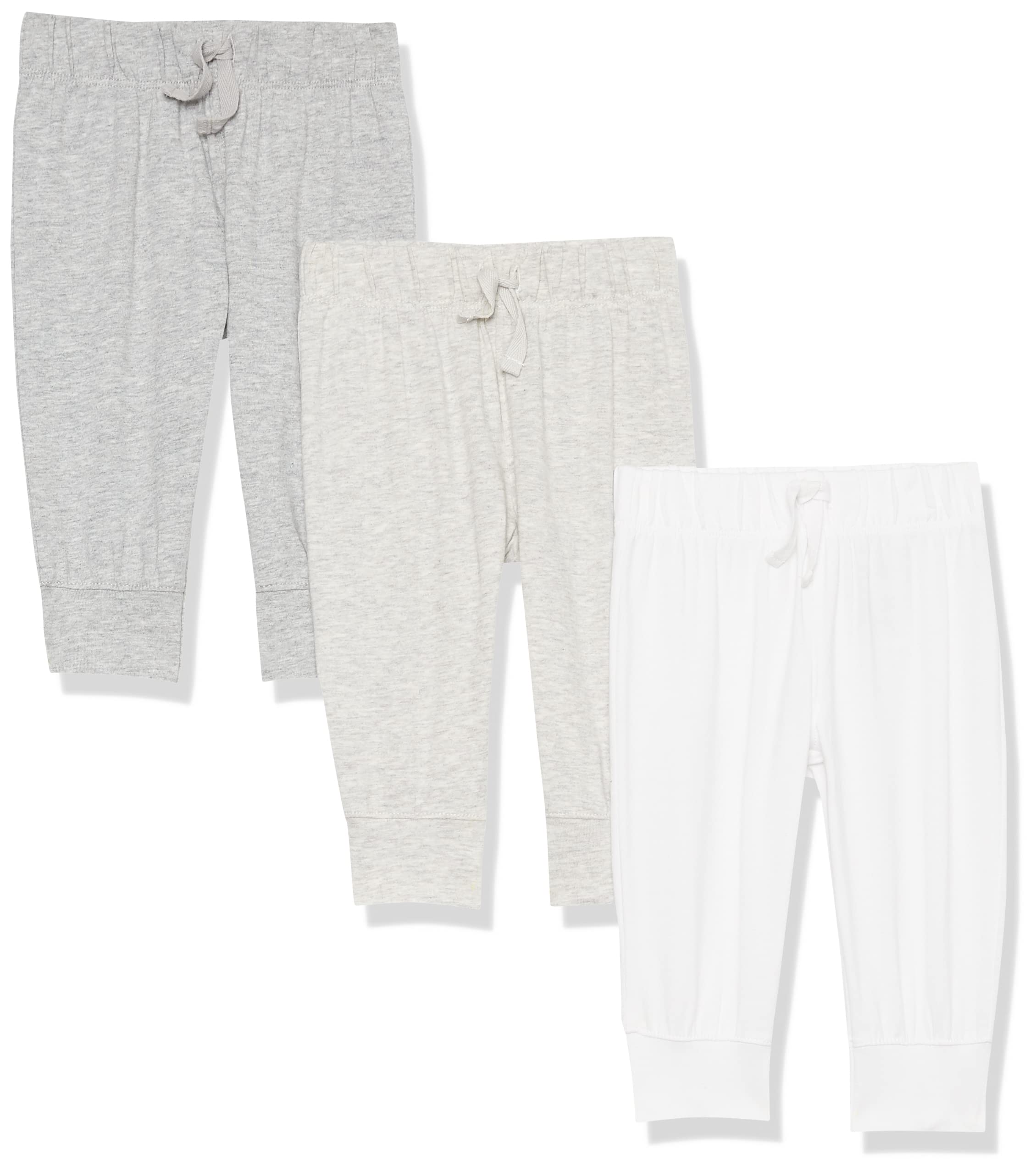 Amazon Essentials Pantalon de Jogging en Jersey de Coton Extensible (Anciennement Amazon Aware) Mixte Bébé, Lot de 3
