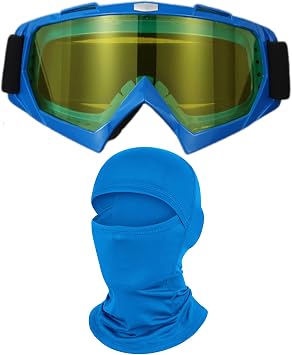 Dirt Bike Goggles with Balaclava Cover Face Mask ATV Motorcycle Motocross Goggles for Women Men