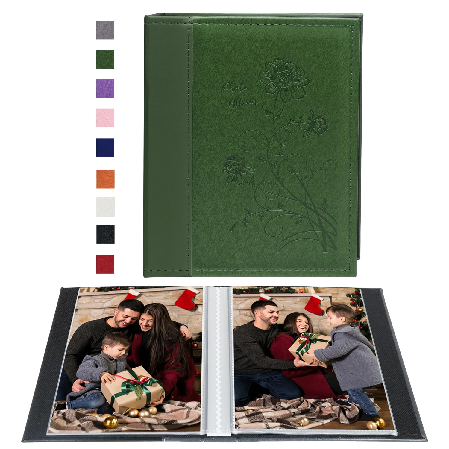 Miaikoe Small Photo Album 6x4 2 Packs, Each Pack Holds 50 Vertical Pictures