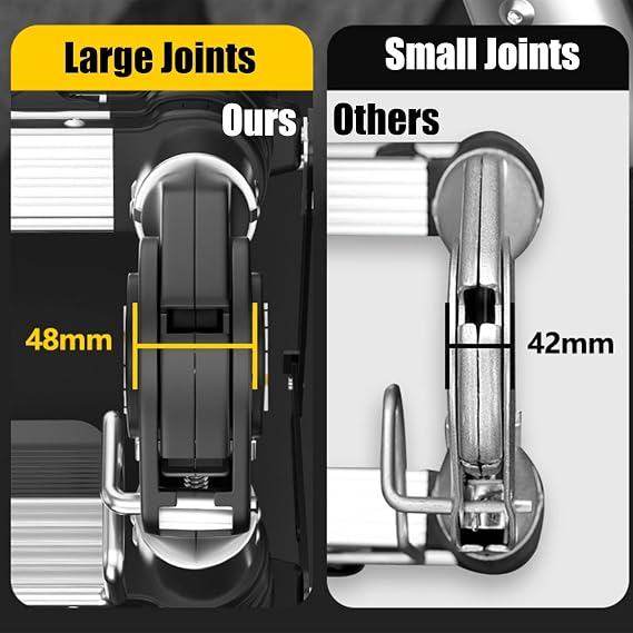 Portable Aluminum Telescoping Extension Ladder 12.5-24 Ft Heavy Duty A-Frame Roof Ladder with Stabilizer Extendable for Home Use Compact & Lightweight (8m Total)