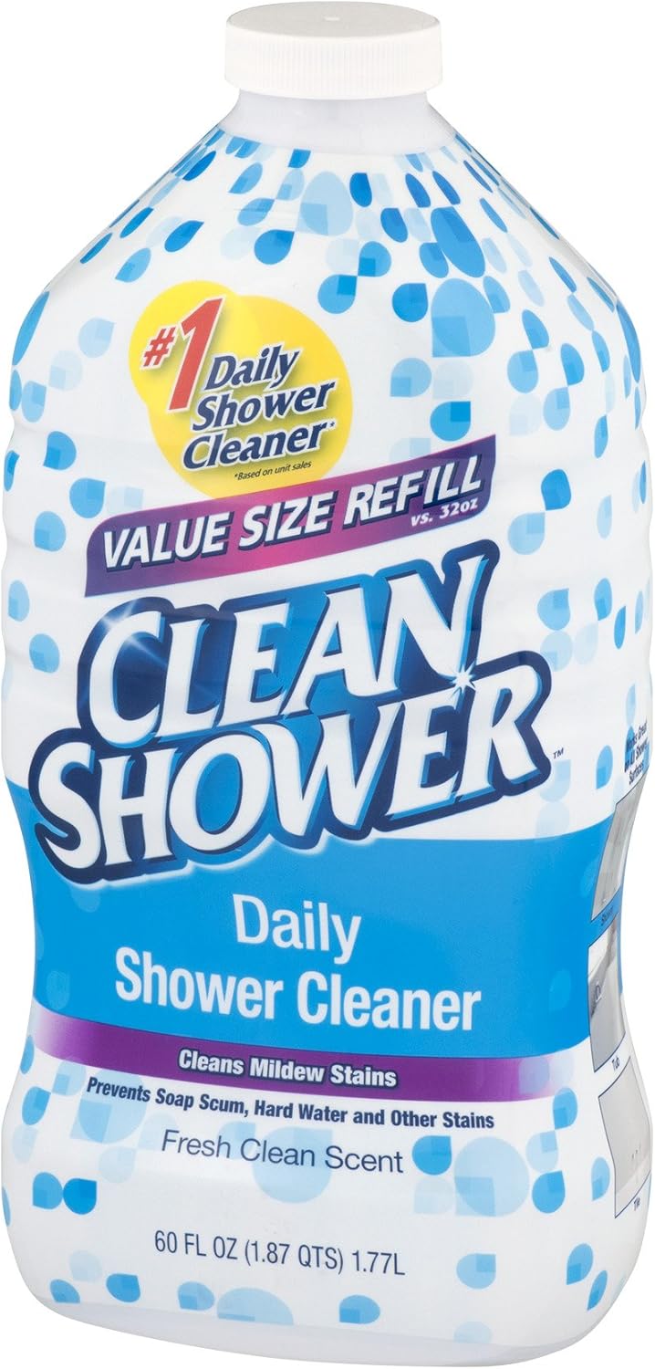 Scrub Free Clean Daily Shower Cleaner Refill, 60 Fl Oz (1) : Health & Household