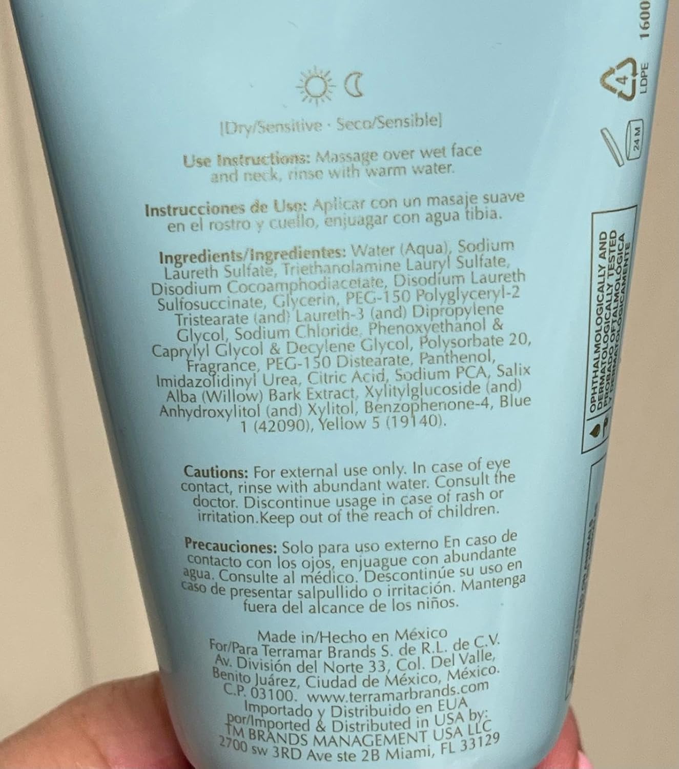 Generic Terramar Brands Gel Facial Cleanser for Oil Control Terramar Brands 130 ml. / 4,40 fl. oz.