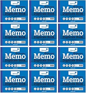 Silvine Duplicate Memo Book - Numbered 1-100 With Index Sheet (297 X 210mm) [Pack Of 6