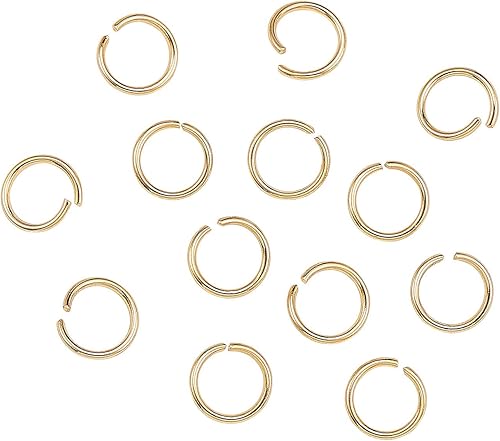 Miniatura 6 de DanLingJewelry 200 anillos abiertos de acero inoxidable 304 calibre 21 de 0.276 in para fabricación de joyas, conectores de joyería, búsqueda de