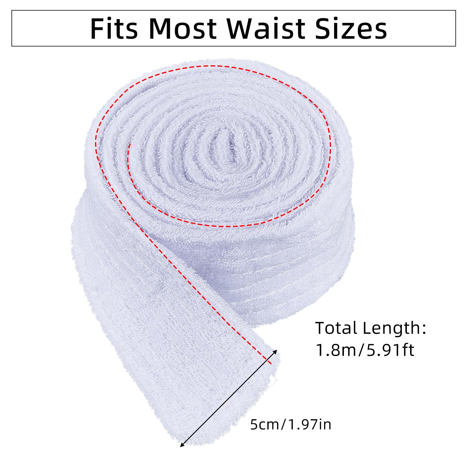 NICENEEDED 2 pz. Cintura di Ricambio per Accappatoio Bianco, Cintura Unisex per Accappatoio, Cintura di Ricambio per Pigiama Morbido, Cintura in Flanella