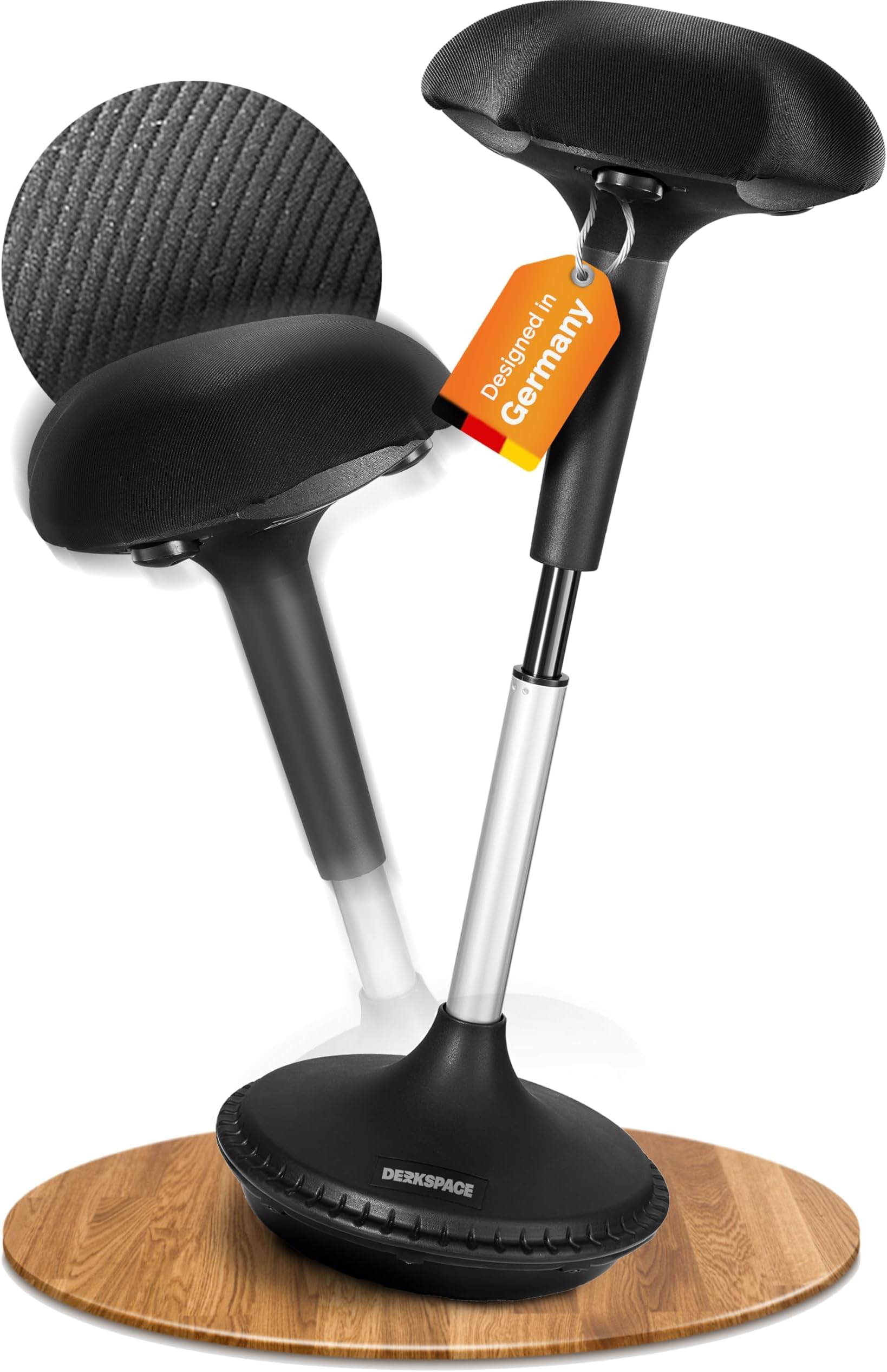 Sgabello Da Ufficio Regolabile Trendoffice To-Swift - Seduta Ergonomica Con Basculio, Altezza 50-75 Cm - Foto 6