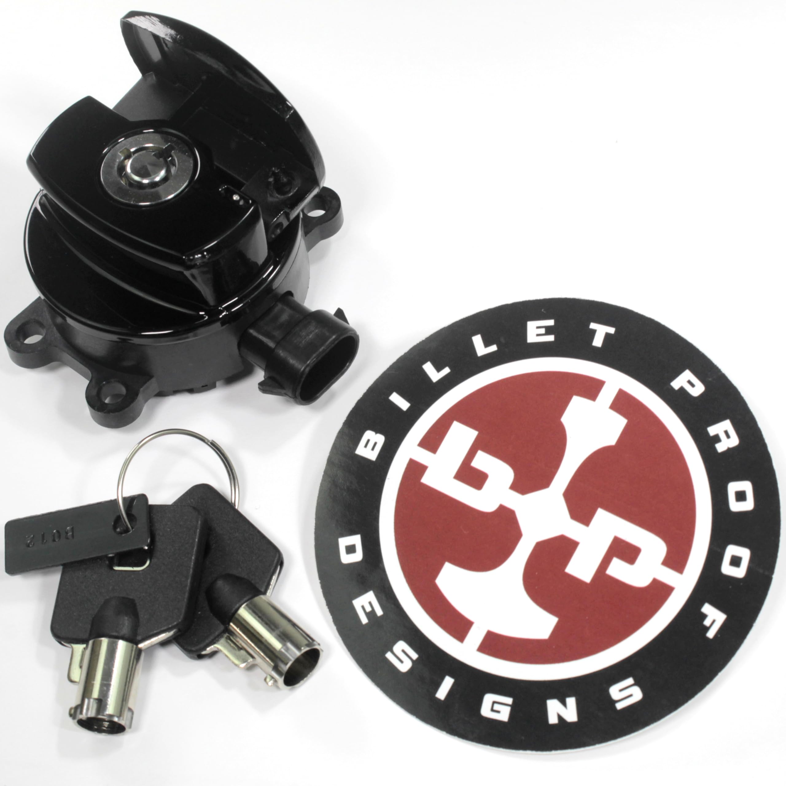 ハーレー　エンリッチナー Amazon.com: Gloss Black Ignition Switch with Cover & 2 Round