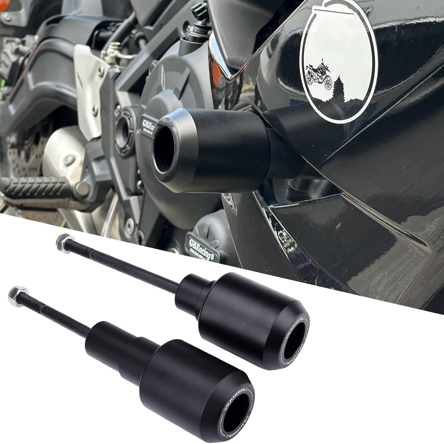 Motorcycle Frame Crash Pads Engine Case Sliders Protector compatible with Kawasaki Z650 Z650RS Z 650 RS 2017-2024