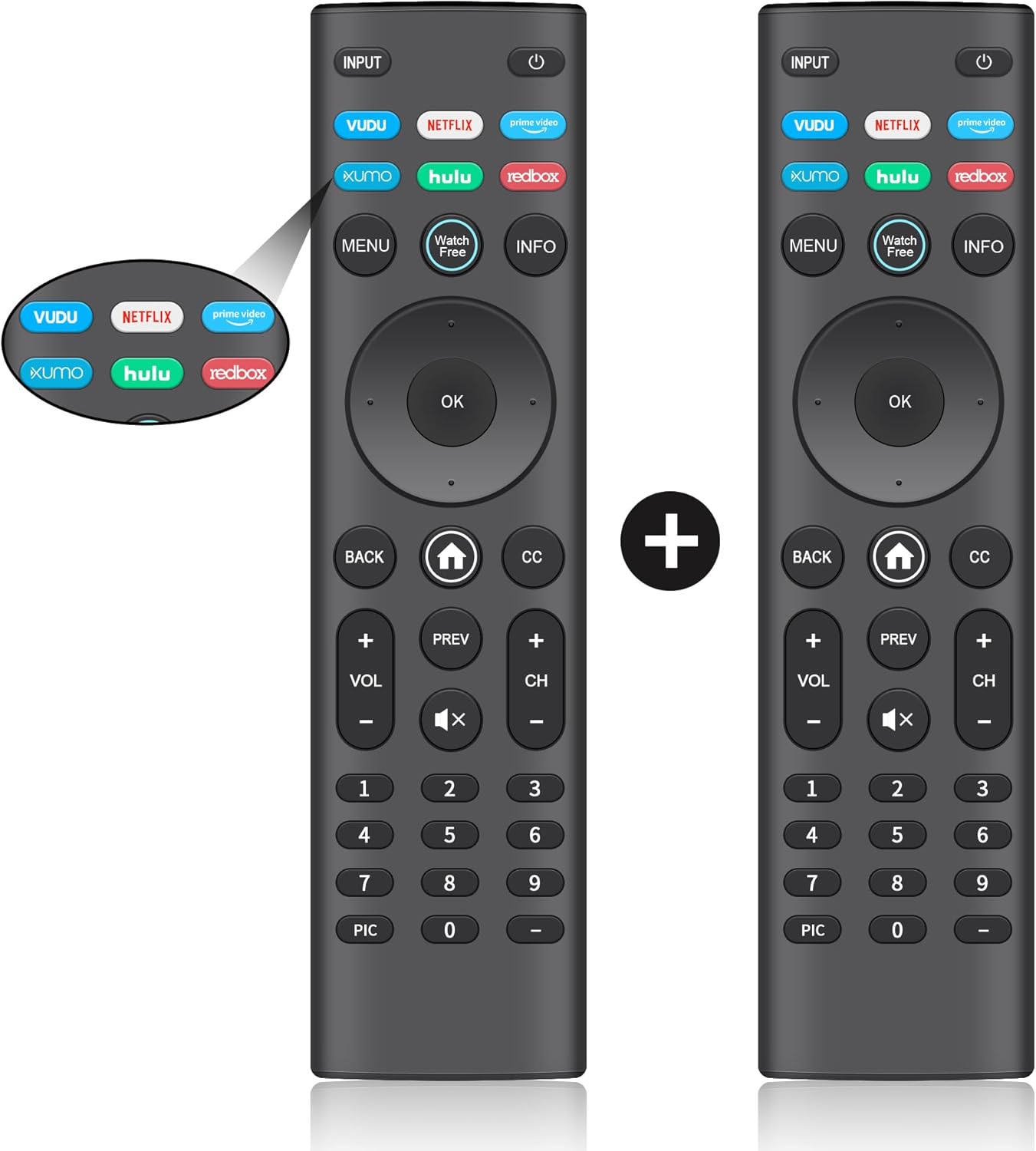 【Pack of 2】 New Universal Remote for VIZIO All LED LCD HD
