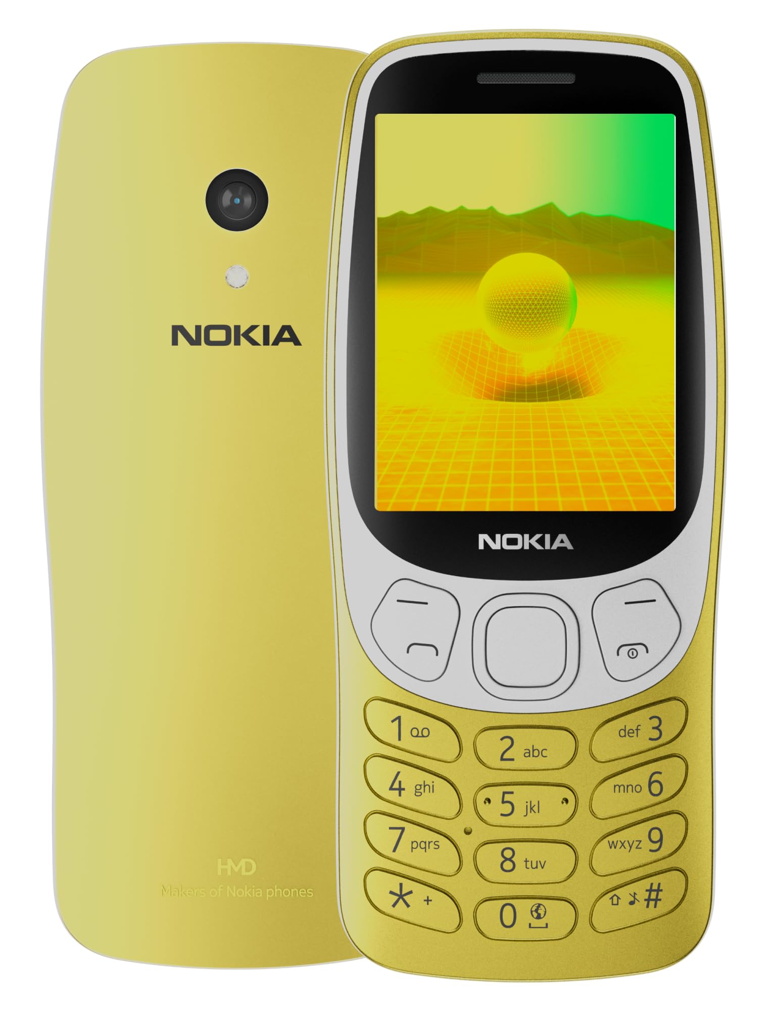 Nokia 3210 4G | All-New Classic Keypad Phone with Dual SIM, YouTube, Scan & Pay UPI, Rear Camera, Wireless FM Radio, MP3 Player, Bluetooth & USB Type C | Y2K Gold