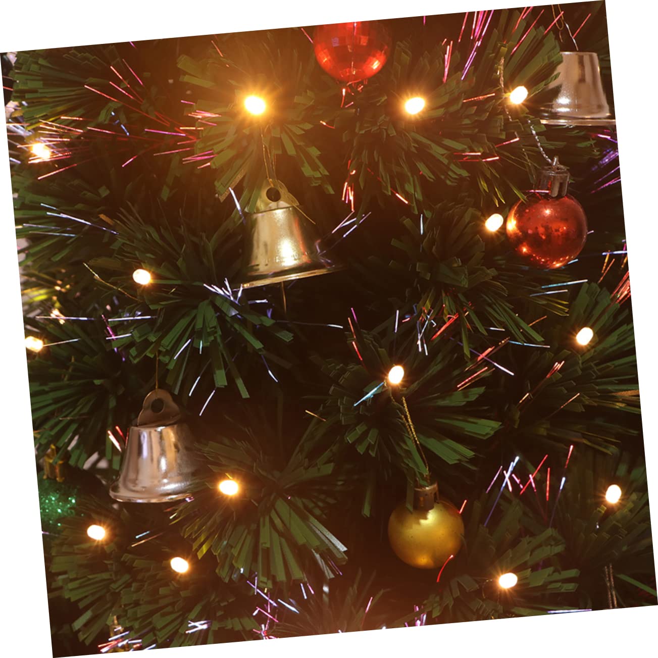 120pezzi Mini Campana di Natale Ciondolo Pendente Ornamento Campana DIY per Albero di Natale Dorato