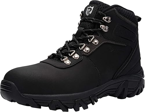 Miniatura 7 de LARNMERN - Botas de seguridad con puntera de acero para hombre, protección al aire libre, ideales como calzado industrial y botas para la