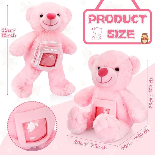 Miniatura 2 de Oso con recuerdo de grabación de voz con mensajes grabables con imágenes, juguete conmemorativo para baby shower, regalo de cumpleaños, regalos de