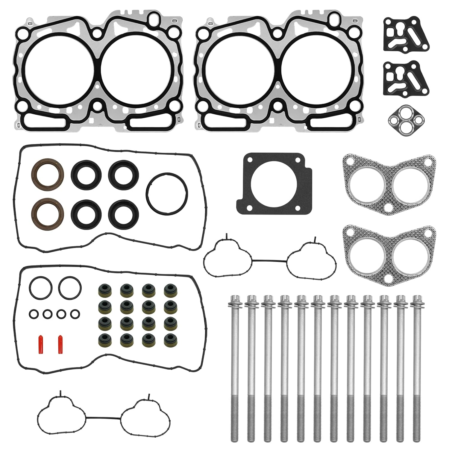 HS26531PT-3 Head Gasket for Subaru Outback 2.5 2010-2012,for Legacy 2.5L 2010 2012 2011 EJ253 Engine HS26531PT3 HGS4350 HSD2913 ES72212 MLS Cylinder Head Gasket with Bolts