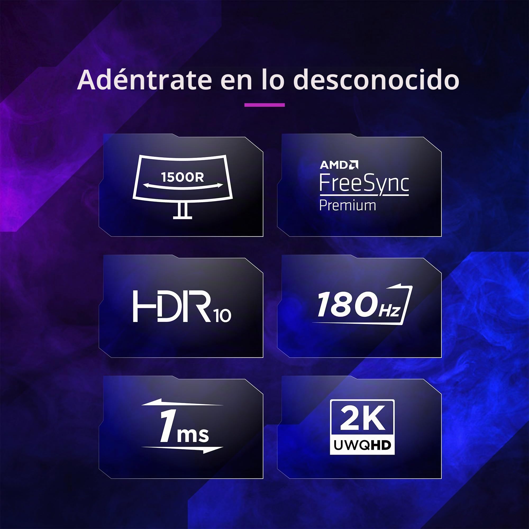 ViewSonic VX3418C-2K Monitor Gaming Curvo 34 Pulgadas, UWQHD 3440 x 1440, 180Hz, 1ms MPRT, VA, 1500R, Altavoces Integrados, Ergonómico, FreeSync Premium Compatible, HDR10, 2 x HDMI, 2 x DisplayPort
