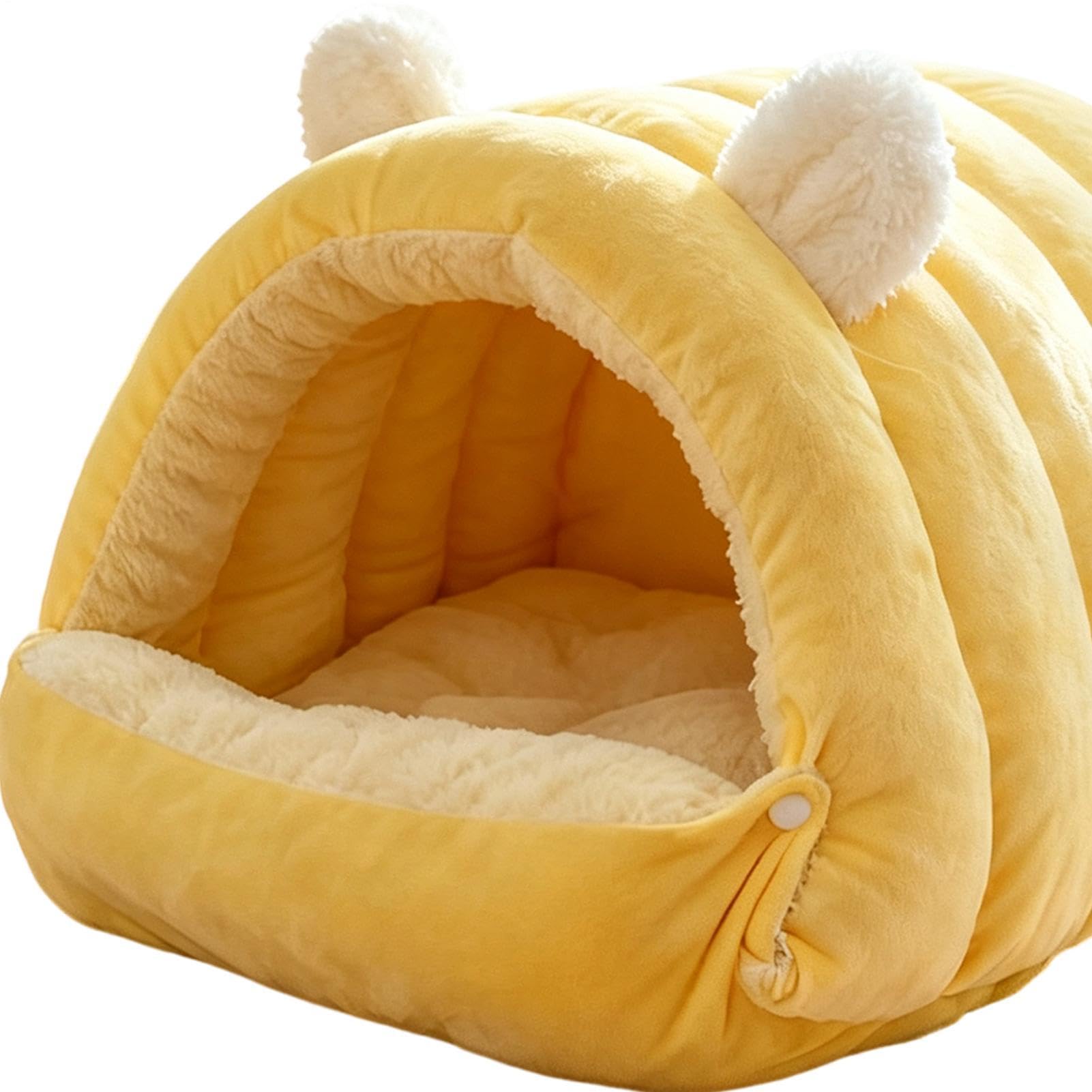 Cuccia per gatti chiusa coperta lavabile morbida e calda con cerniera