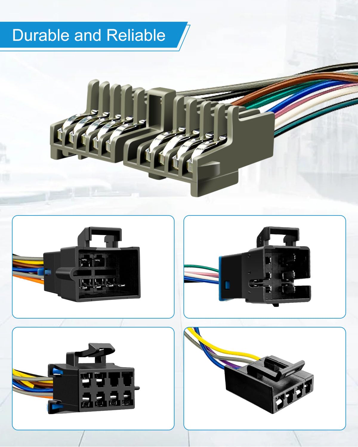 A/C Heater Climate Temperature Control Adapter Wire Harness Fit for Chevy Silverado Suburban Tahoe GMC 1995, with Rear Defrost Option, Convert 1996-1999 Unit in 1995 Vehicle