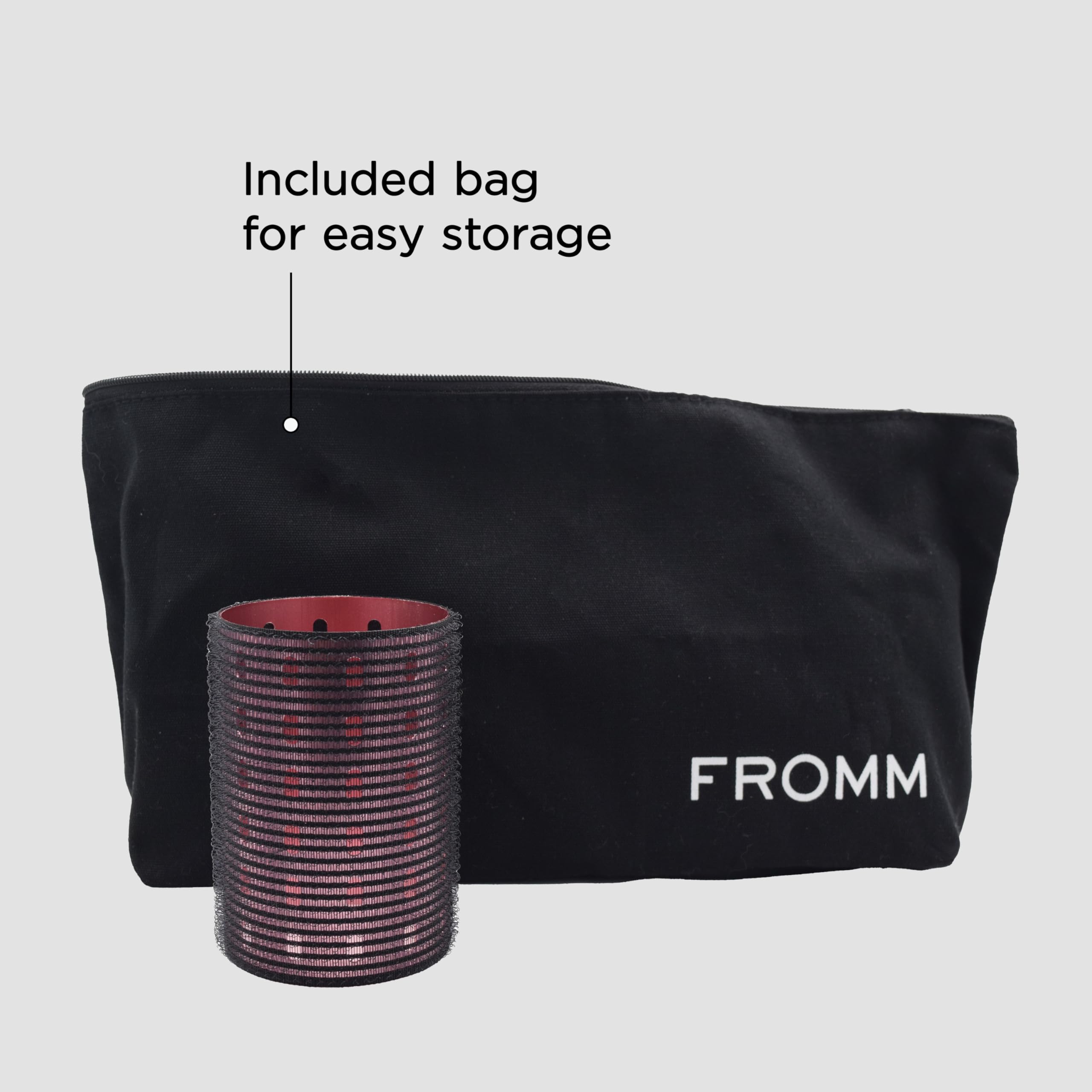 Fromm Thermalux - Rodillos de aluminio para el cabello, rodillos profesionales de autoagarre con núcleo de aluminio y tecnología iónica para volumen, ondas y flequillo de cortina, ideales para todo