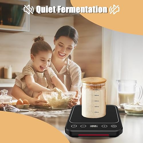 Miniatura 8 de Tapete calentador de masa madre, almohadilla térmica de calentamiento con temporizador de 12 horas, control preciso de termostato de 1 F (70-100 F),